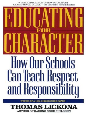 cover image of Educating for Character
